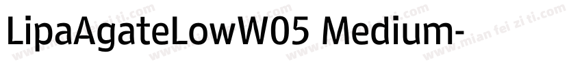 LipaAgateLowW05 Medium字体转换